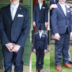 Holy Communion Suit/Boys Sz 8 Joseph Abboud Navy Suit